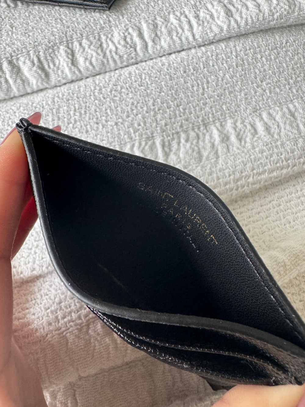 Gold YSL Card Holder - Picture 3 of 3